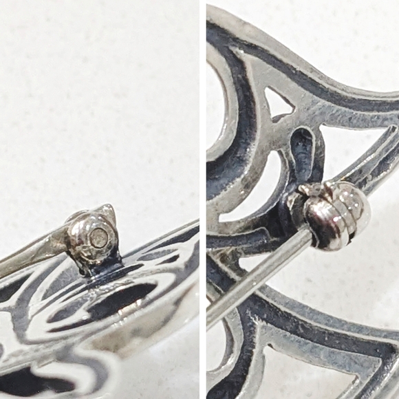 Retired James Avery 925 Sterling Descending Dove Bird  Brooch - Picture 11 of 13